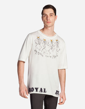 Dolce & Gabbana Oversized Printed Cotton T-Shirt