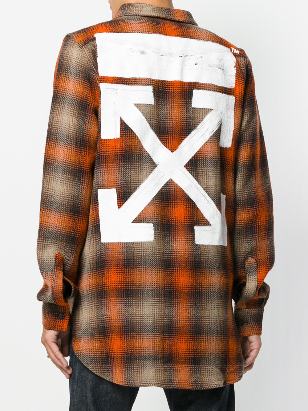 Off-White Oversized Plaid Shirt