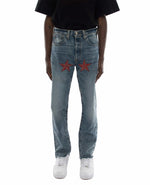 Vickie Washed Blue Jeans