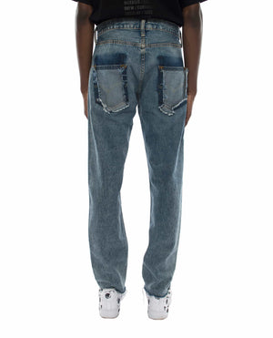 Vickie Washed Blue Jeans