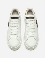 Dolce & Gabbana Portofino Sneakers in Nappa Calfskin with Patches