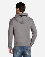 Dolce & Gabbana Cotton Sweatshirt with Designer Patches and Hood