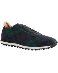 Burberry Tartan Wool Trainers