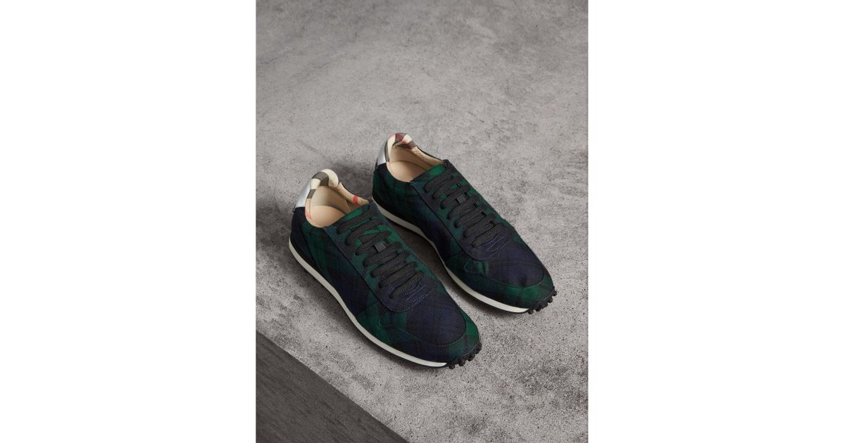 Burberry Tartan Wool Trainers