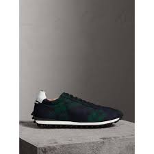 Burberry Tartan Wool Trainers